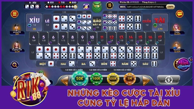 Sicbo Rik88 Và Bộ Quy Luật Chơi Chi Tiết Nhất Hiện Nay 3 4 kèo cược cụ thể với tỷ lệ hấp dẫn trong tựa game