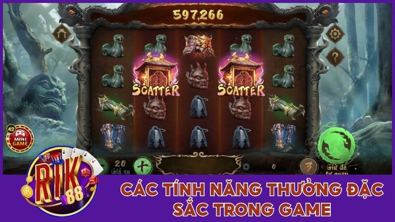 Hắc Thoại Ngộ Không - Chinh Phục Thưởng Lớn Tại Rik88 3 Các tính năng thưởng đặc sắc trong game