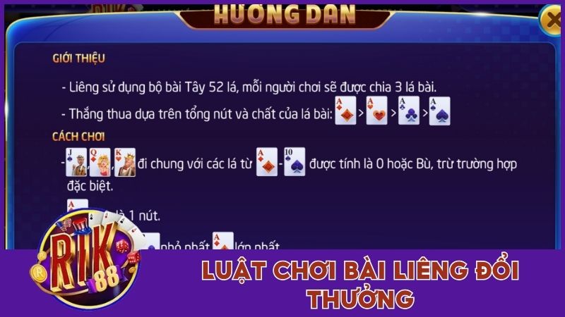Liêng Rik88 - Luật Chơi Chuẩn Và Các Tính Năng Cần Tận Dụng 2 Luật chơi bài Liêng đổi thưởng