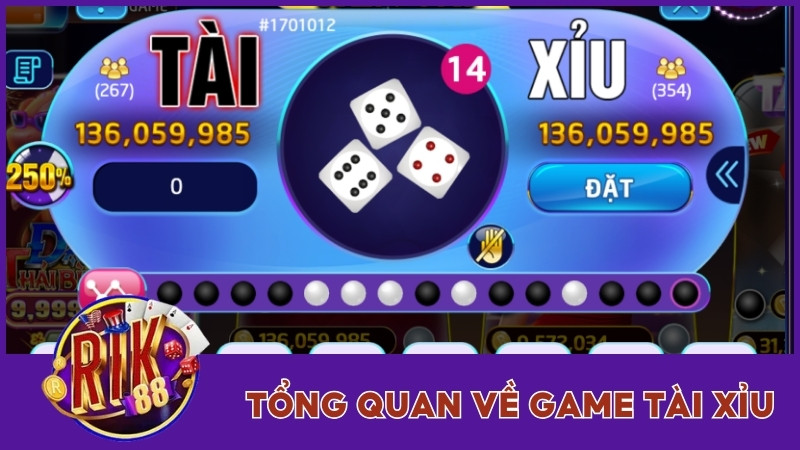 Tài Xỉu Rik88 - Trải Nghiệm Giải Trí Đỉnh Cao Mới Lạ 1 Tổng quan về game tài xỉu